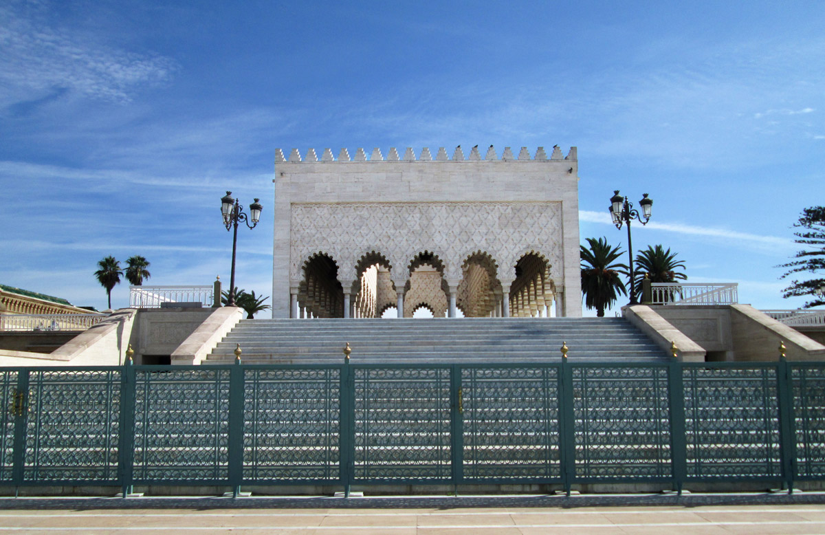 Mohammed V Mausoleum in Rabat Morocco