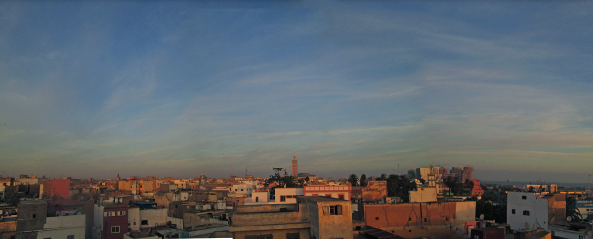 Casablanca Morocco at sunrise