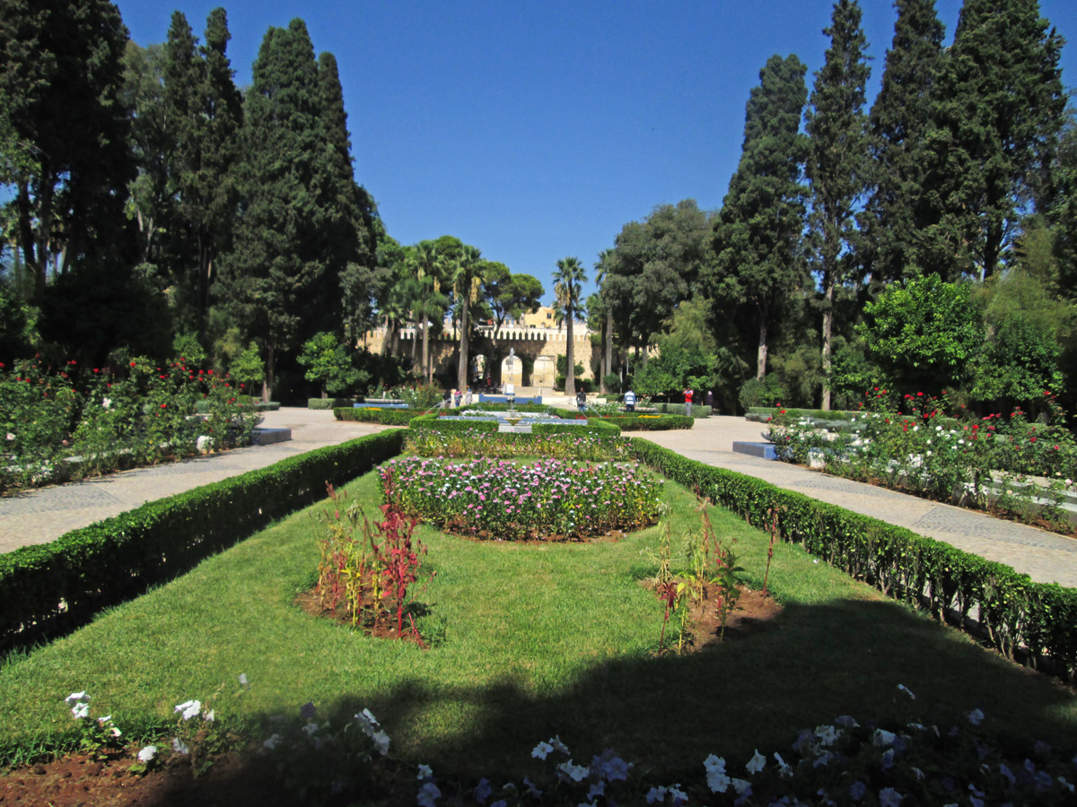 Jardin Jnane S'Bile, near the main entrance in Fes Morocco