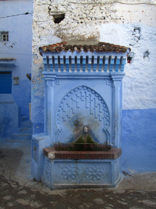 Fountain in the medina in Chefchaouen Morocco